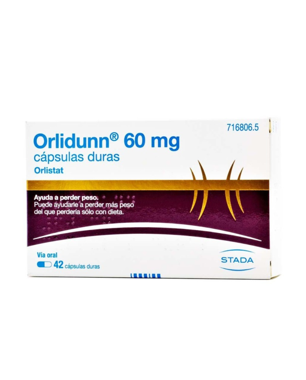 ORLIDUNN 60 MG CAPSULAS DURAS, 42 CÁPSULAS (BLISTER)