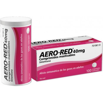 AERO RED 40 MG COMPRIMIDOS MASTICABLES , 100 COMPRIMIDOS