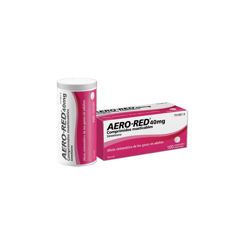 AERO RED 40 MG COMPRIMIDOS MASTICABLES , 100 COMPRIMIDOS