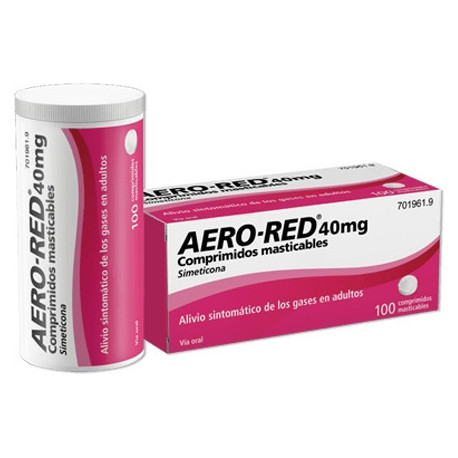 AERO RED 40 MG COMPRIMIDOS MASTICABLES , 100 COMPRIMIDOS
