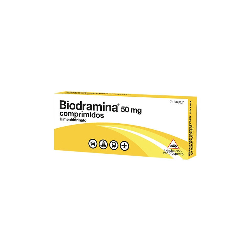BIODRAMINA 50 MG COMPRIMIDOS , 4 COMPRIMIDOS