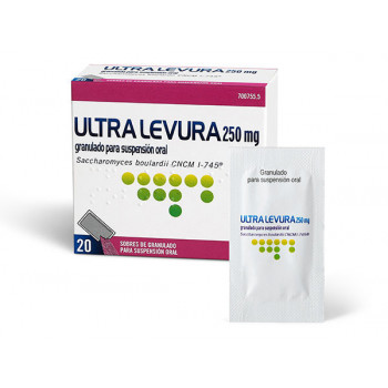 ULTRA-LEVURA 250 MG POLVO PARA SUSPENSION ORAL , 20 SOBRES