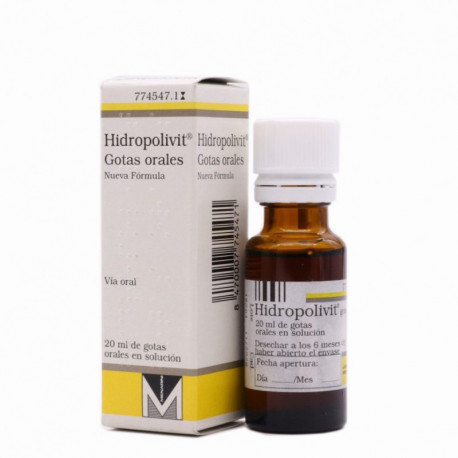 HIDROPOLIVIT GOTAS  ORALES EN SOLUCION , 1 FRASCO DE 20 ML