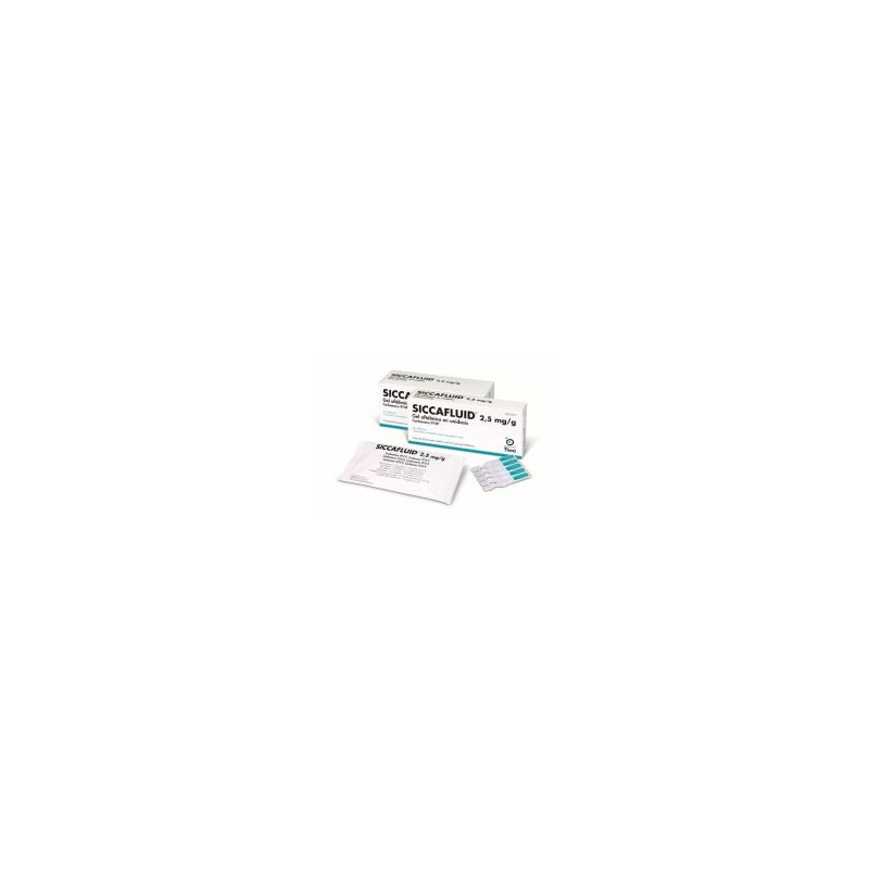 SICCAFLUID 2,5 MG/G GEL OFTALMICO EN UNIDOSIS , 30 ENVASES UNIDOSIS DE 0,5 G