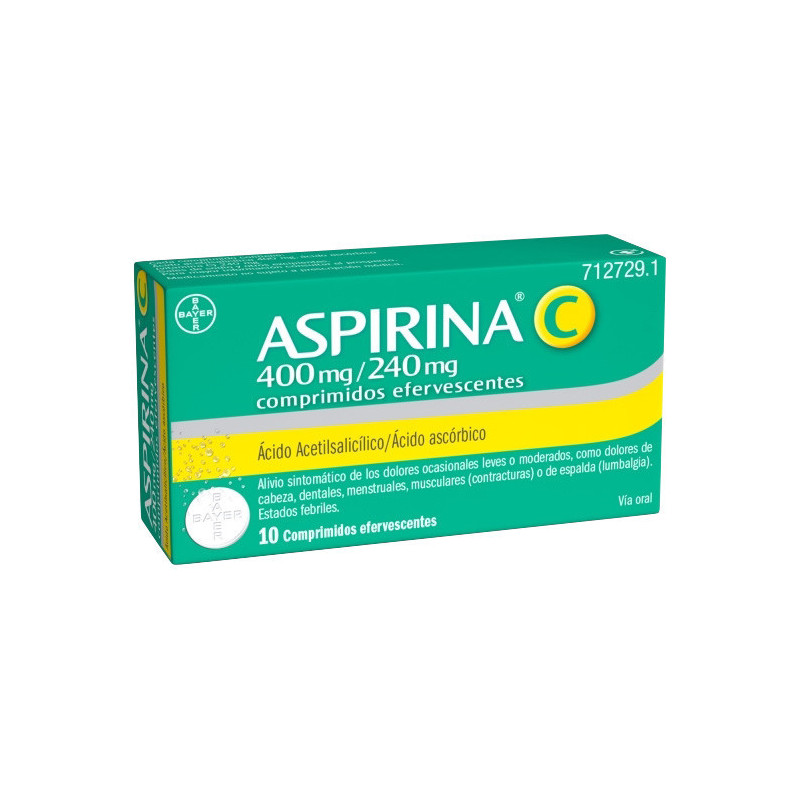 ASPIRINA C 400 MG/240 MG...