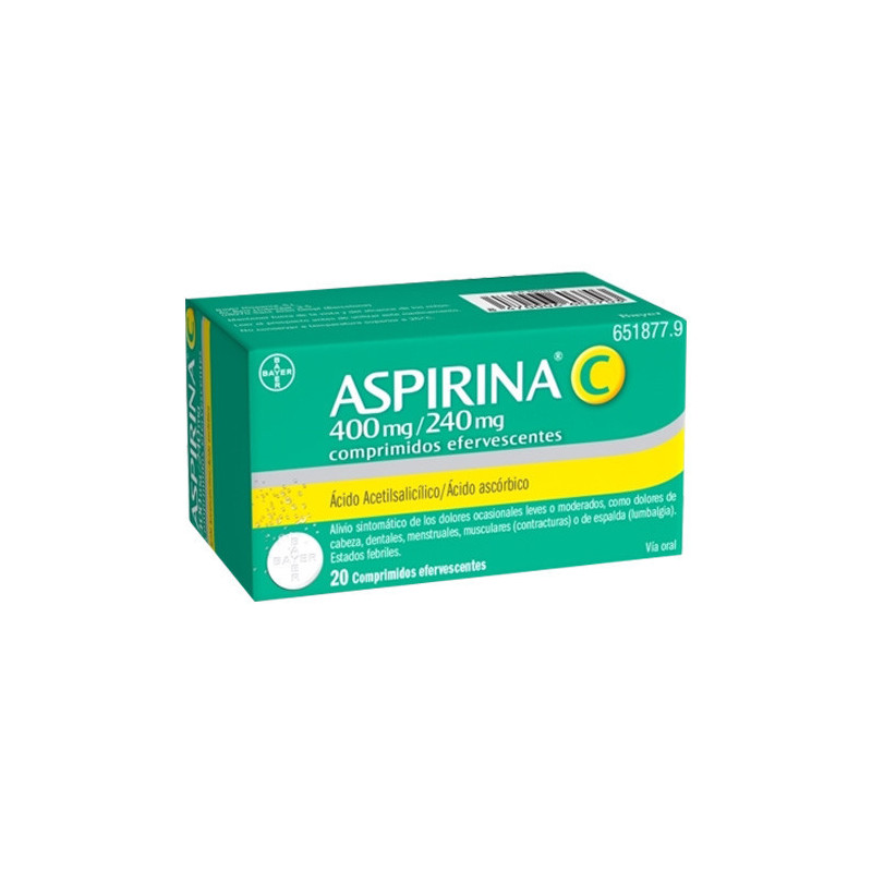 ASPIRINA C 400 MG/240 MG...