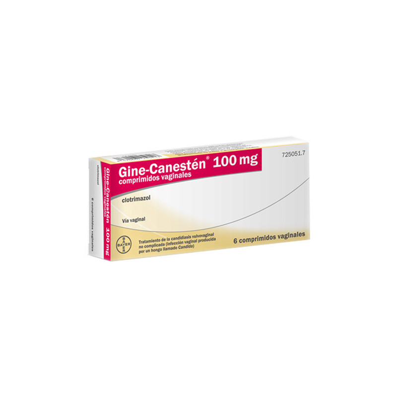 GINE-CANESTEN 100 MG COMPRIMIDOS VAGINALES , 6 COMPRIMIDOS
