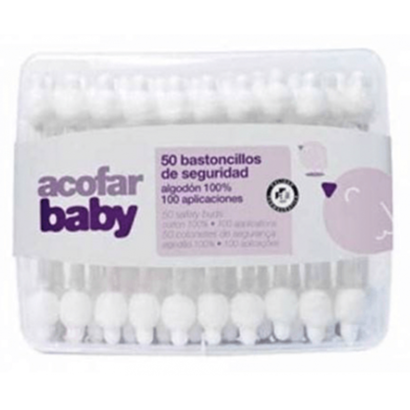 ACOFARBABY Bastoncillos Oídos 50 uds