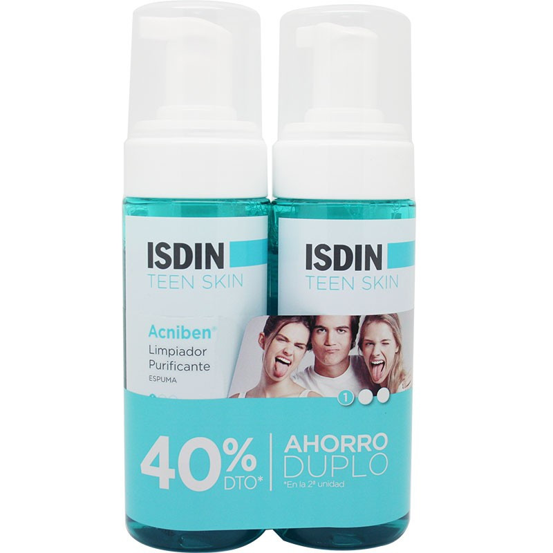 ISDIN Pack Acniben Teen Skin Limpiador Purificante 2 x 150 ml