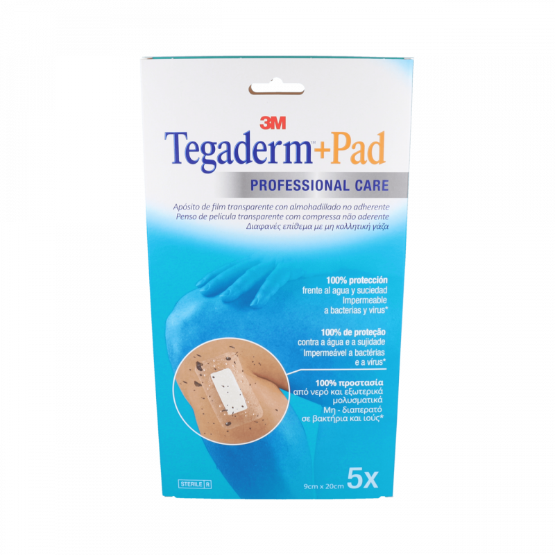 3M TEGADERM + PAD Apósito Estéril 5 Uds 20 cm x 9 cm