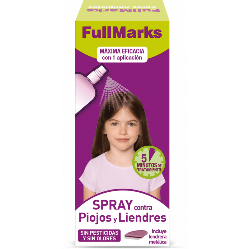 FULLMARKS CHAMPU POST- TRATAMIENTO + LOCION PEDICULICIDA KIT ANTIPIOJOS Y  LIENDRES