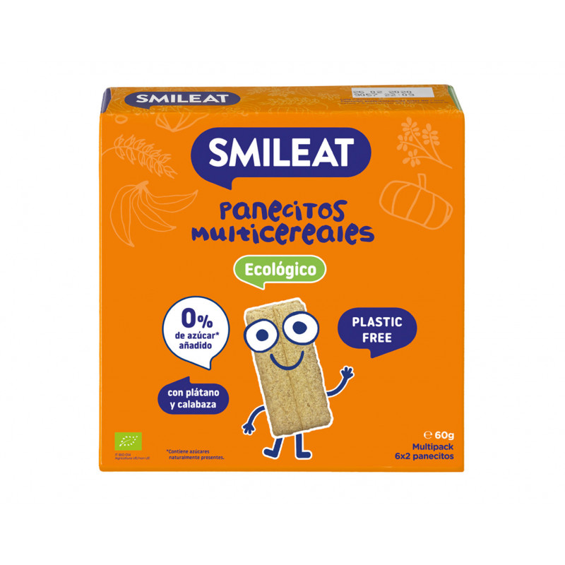 SMILEAT Panecitos Multicereales Ecológicos 60 g