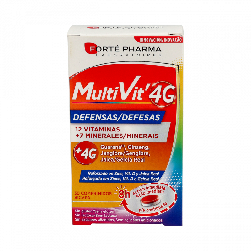 FORTE PHARMA Multivit 4 g Defensas 30 Comprimidos