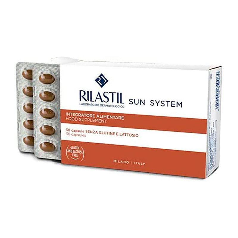 RILASTIL Sun System Complemento Alimenticio 2 x 30 Cápsulas