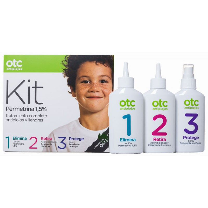OTC Pack Tratamiento Completo Antipiojos Permetrina 1,5 Loción + Champú