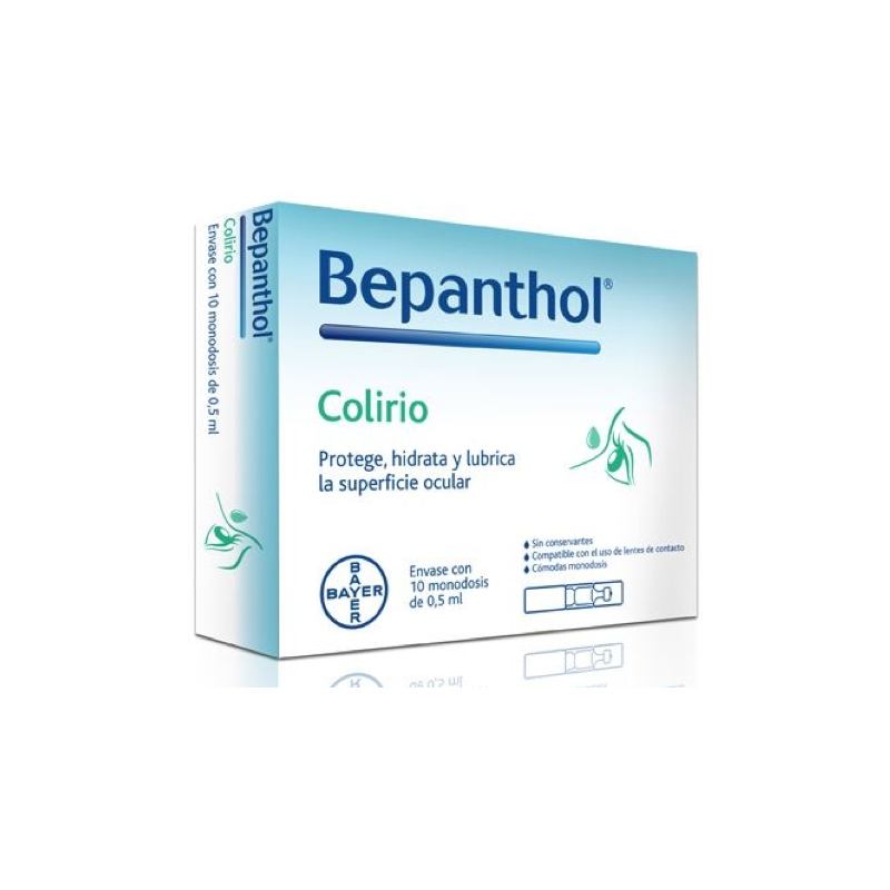 BEPANTHOL Colirio 10 x 0,5 ml