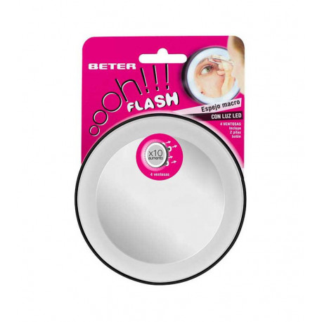 BETER ESPEJO AUMENTO CON LUZ X10