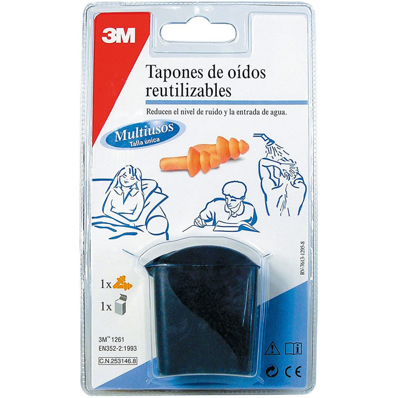 3M Tapones Oídos Silicona 2...